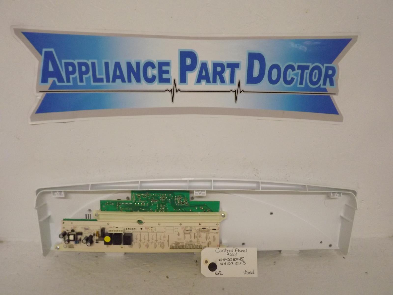 GE Washer WH42X10945 WH42X10613 Control Panel Assembly Used GE Washer WH42X10945 WH42X10613 Control Panel Assembly Used
